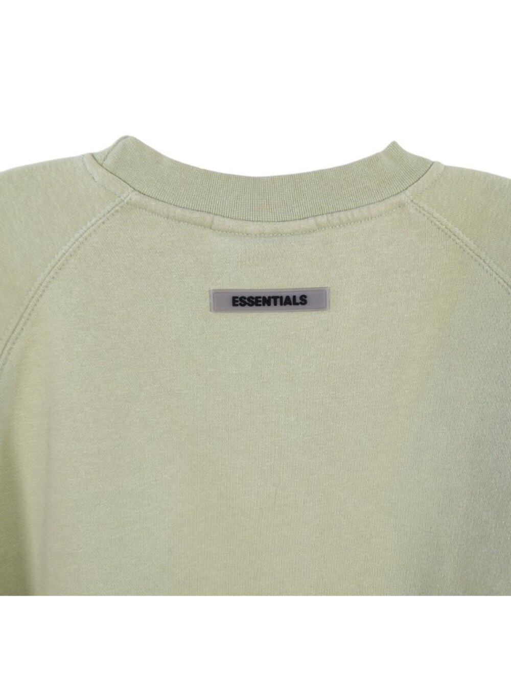 Fear of God Essentials Sweatshirt Mens S Sage Green Logo Crewneck Fleece - Picture 6 of 16
